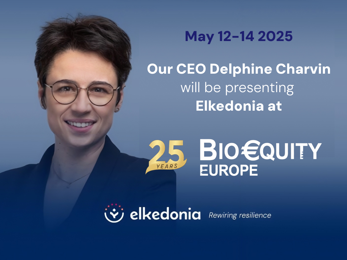Delphine Charvin presenting Elkedonia at Bio€quity Europe